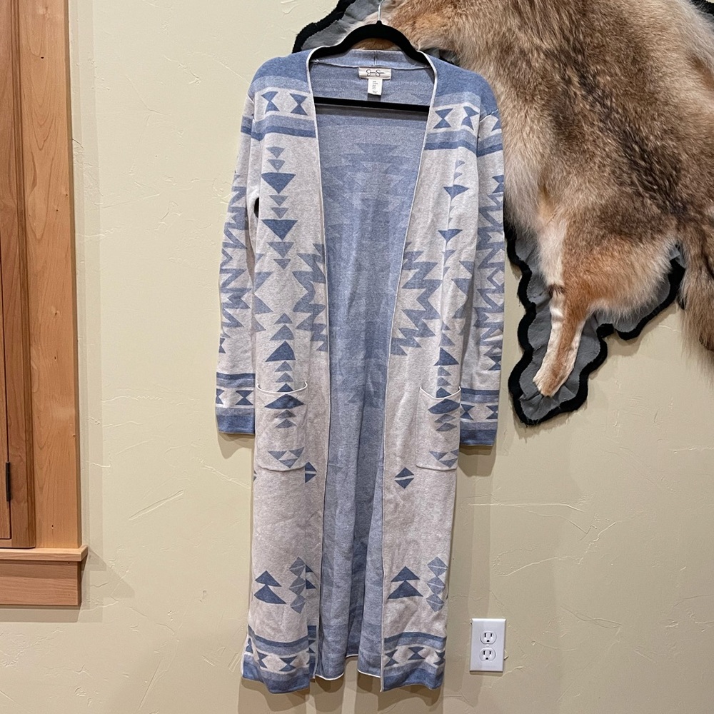 Jessica Simpson Aztec print duster